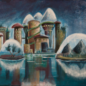 city skyline futuristic